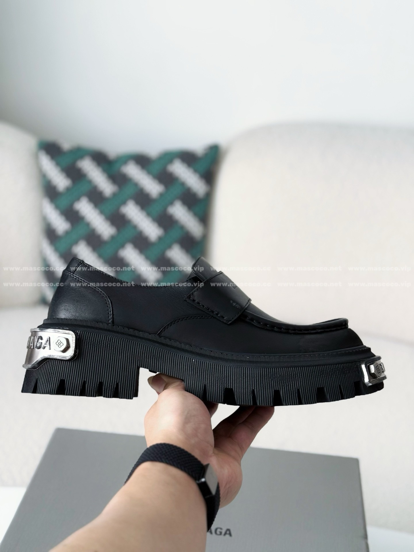 「#5540」 Balenciaga Tractor Thick Sole Casual Shoes - Image 7