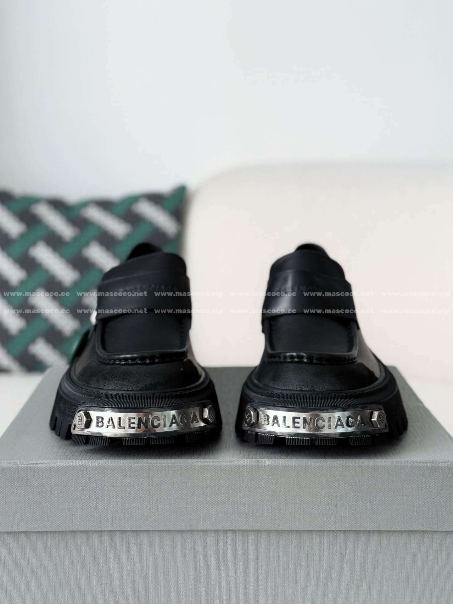 「#5540」 Balenciaga Tractor Thick Sole Casual Shoes - Image 4