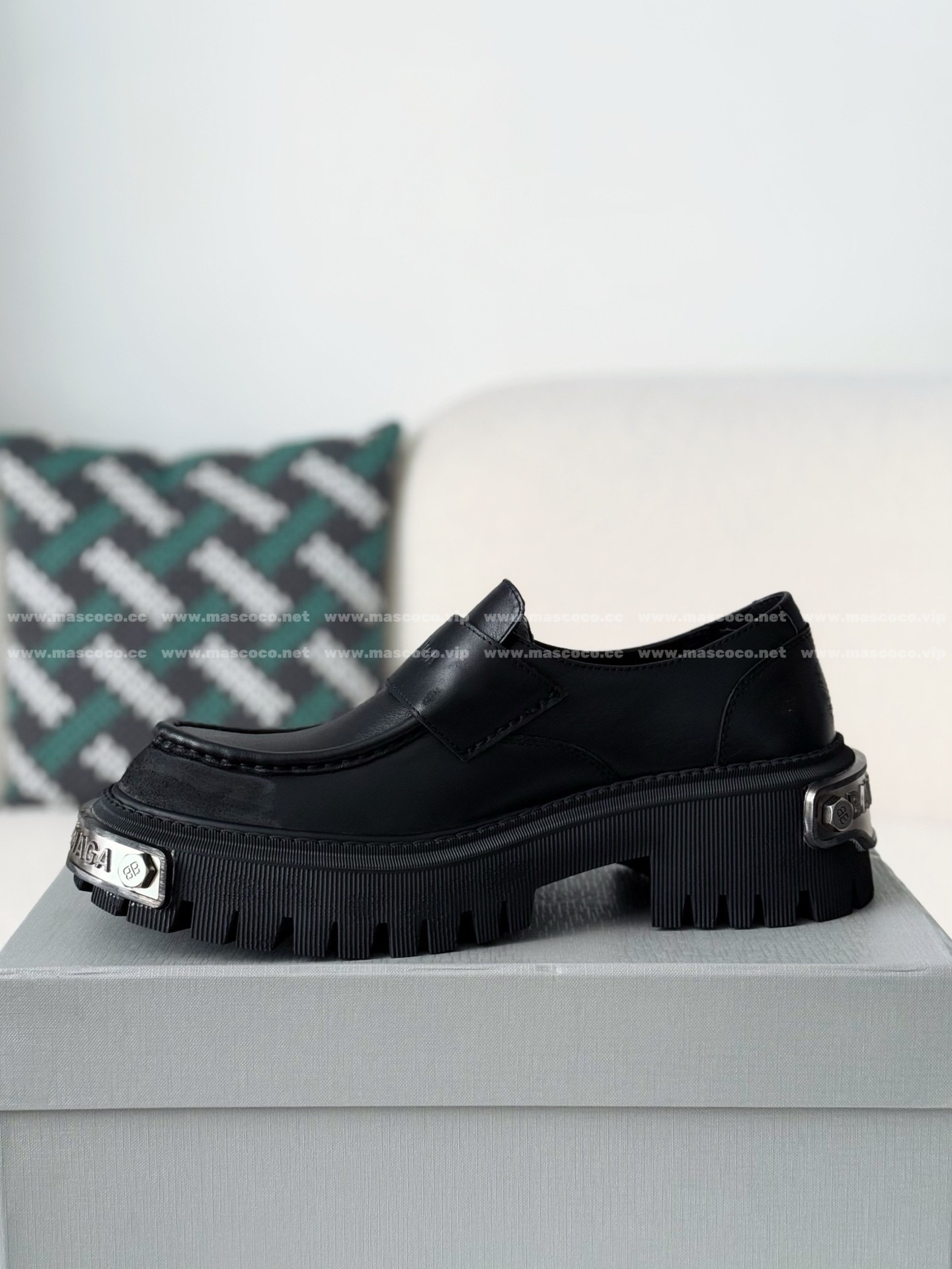 「#5540」 Balenciaga Tractor Thick Sole Casual Shoes - Image 5