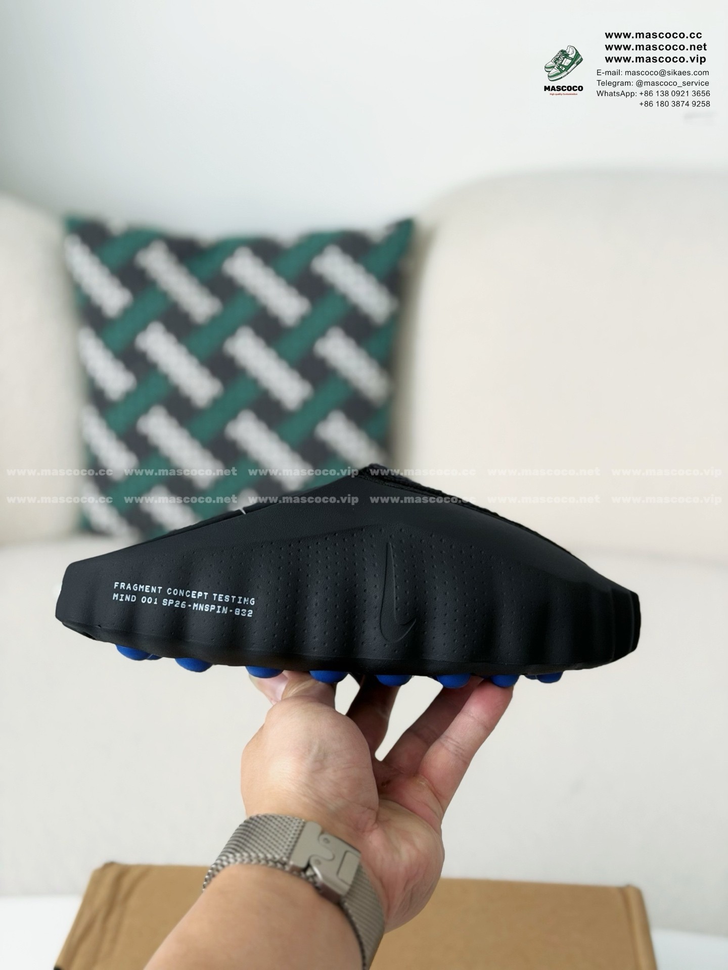 「#6287」Nike x Fragment Design Mind 001 Toe Slippers(We recommend choosing one size larger.) - Image 6