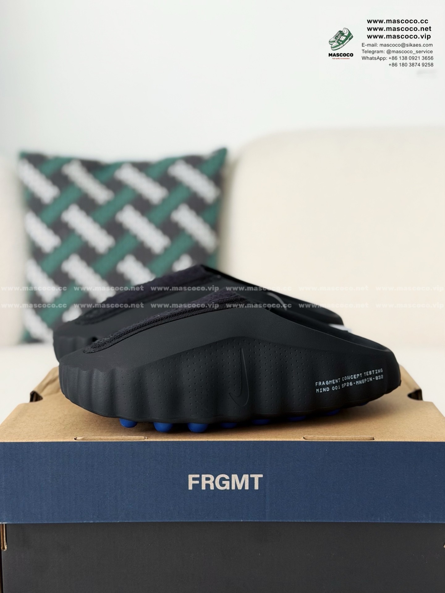 「#6287」Nike x Fragment Design Mind 001 Toe Slippers(We recommend choosing one size larger.)
