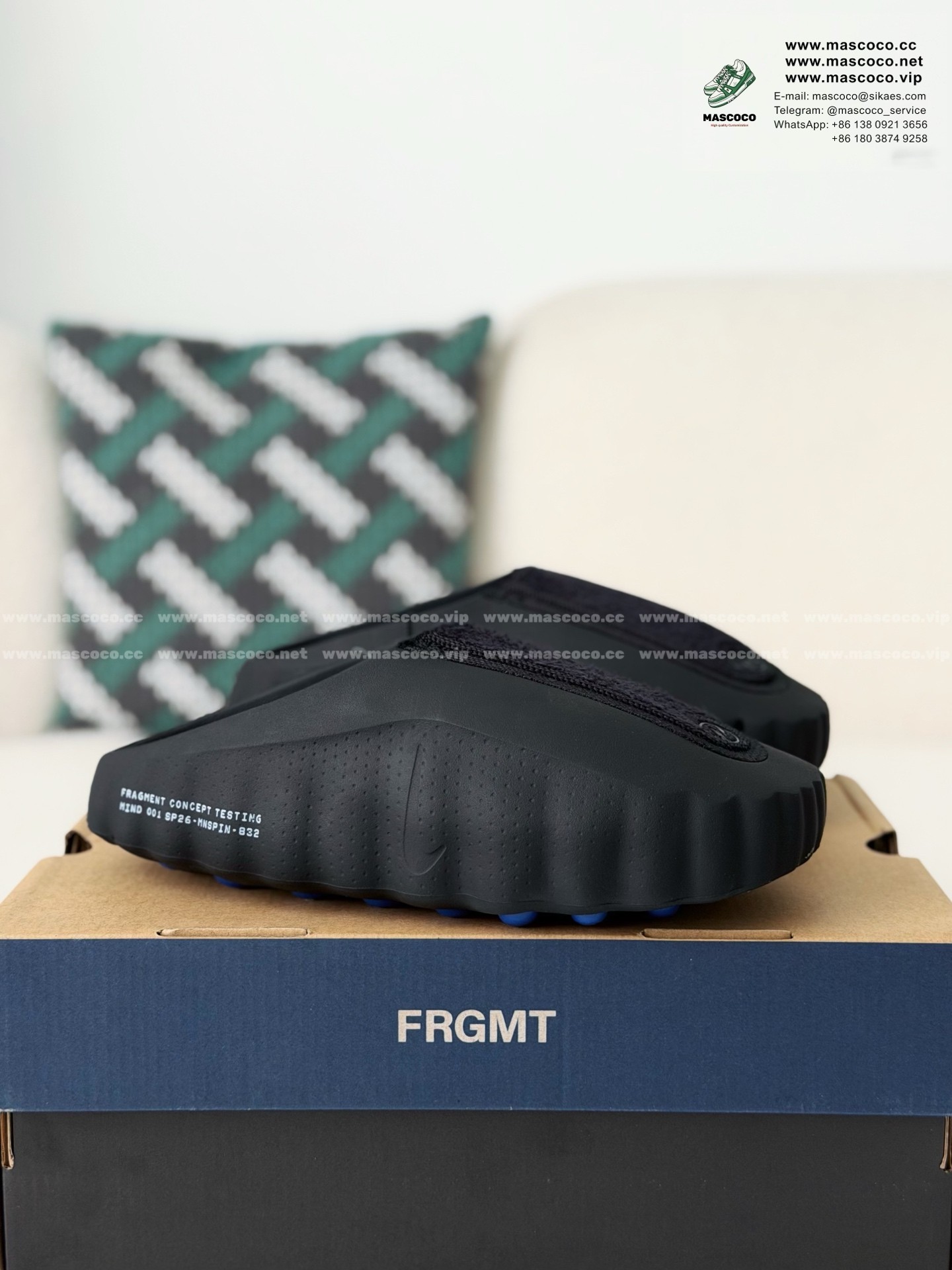 「#6287」Nike x Fragment Design Mind 001 Toe Slippers(We recommend choosing one size larger.) - Image 2