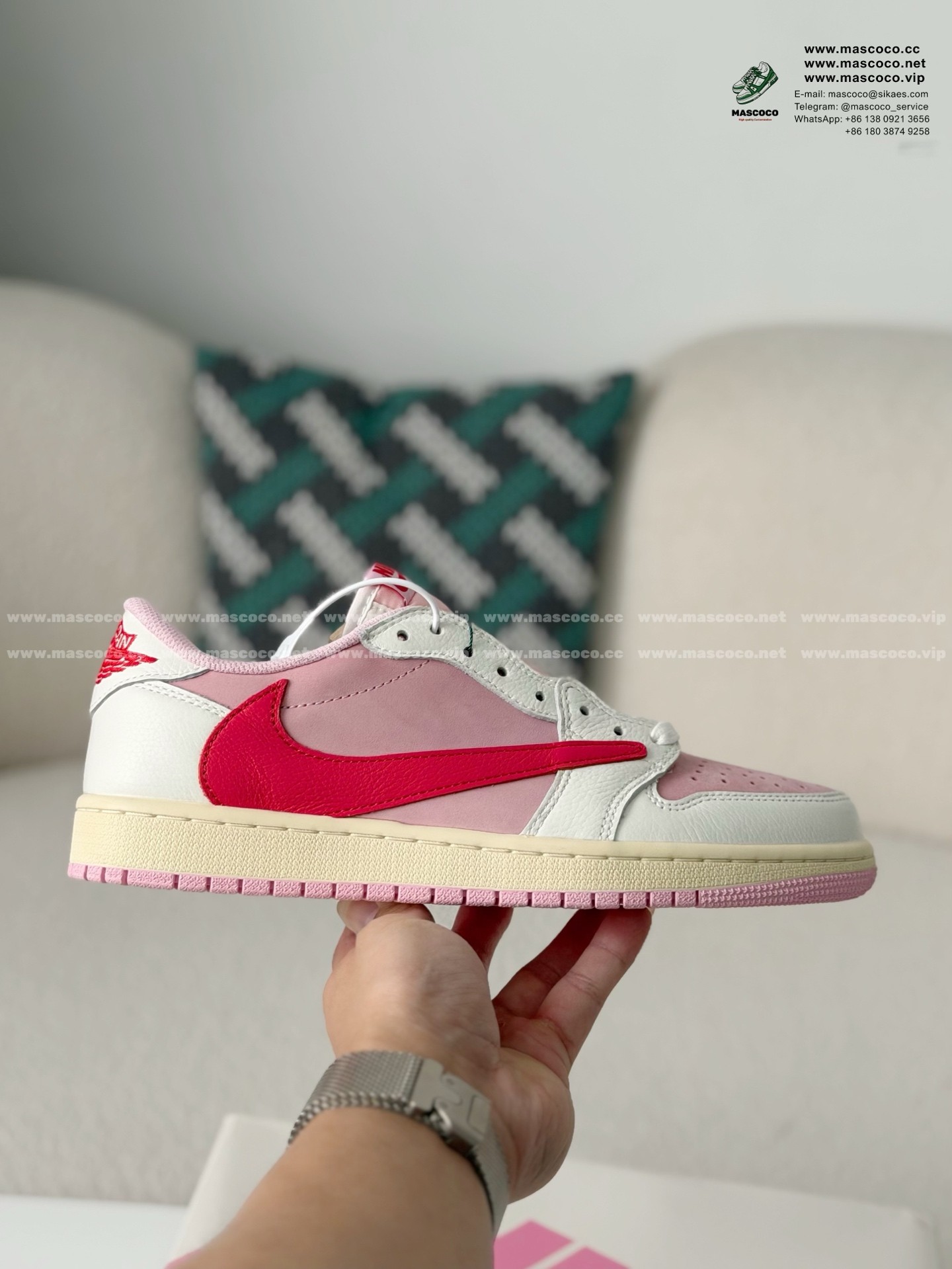 「#6333」Nike AirJordan1 x TravisScott AJ Low - Image 6