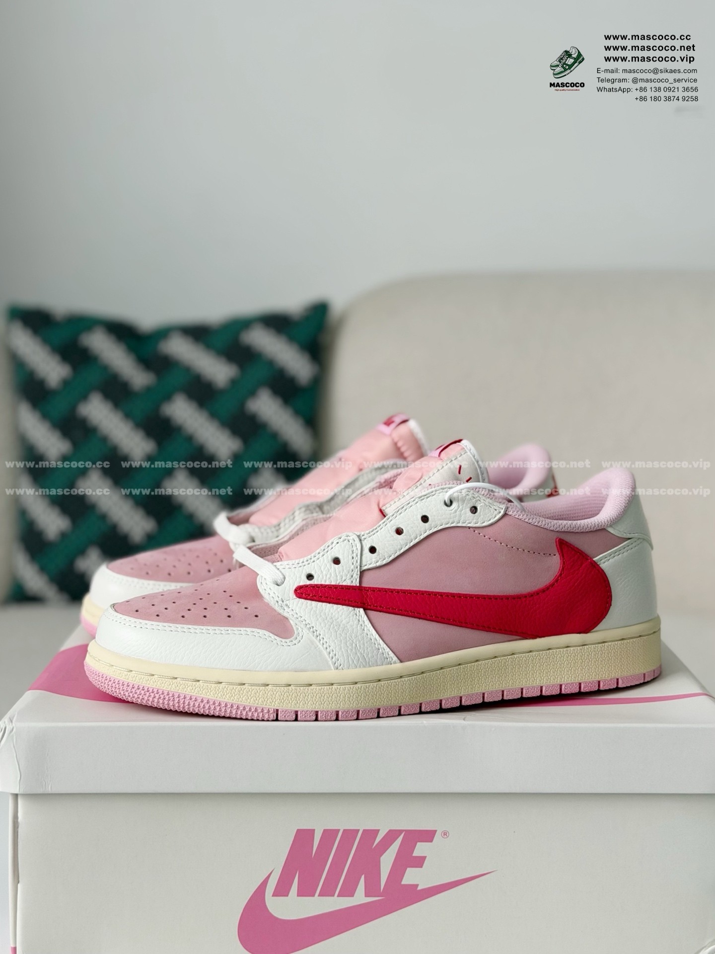 「#6333」Nike AirJordan1 x TravisScott AJ Low