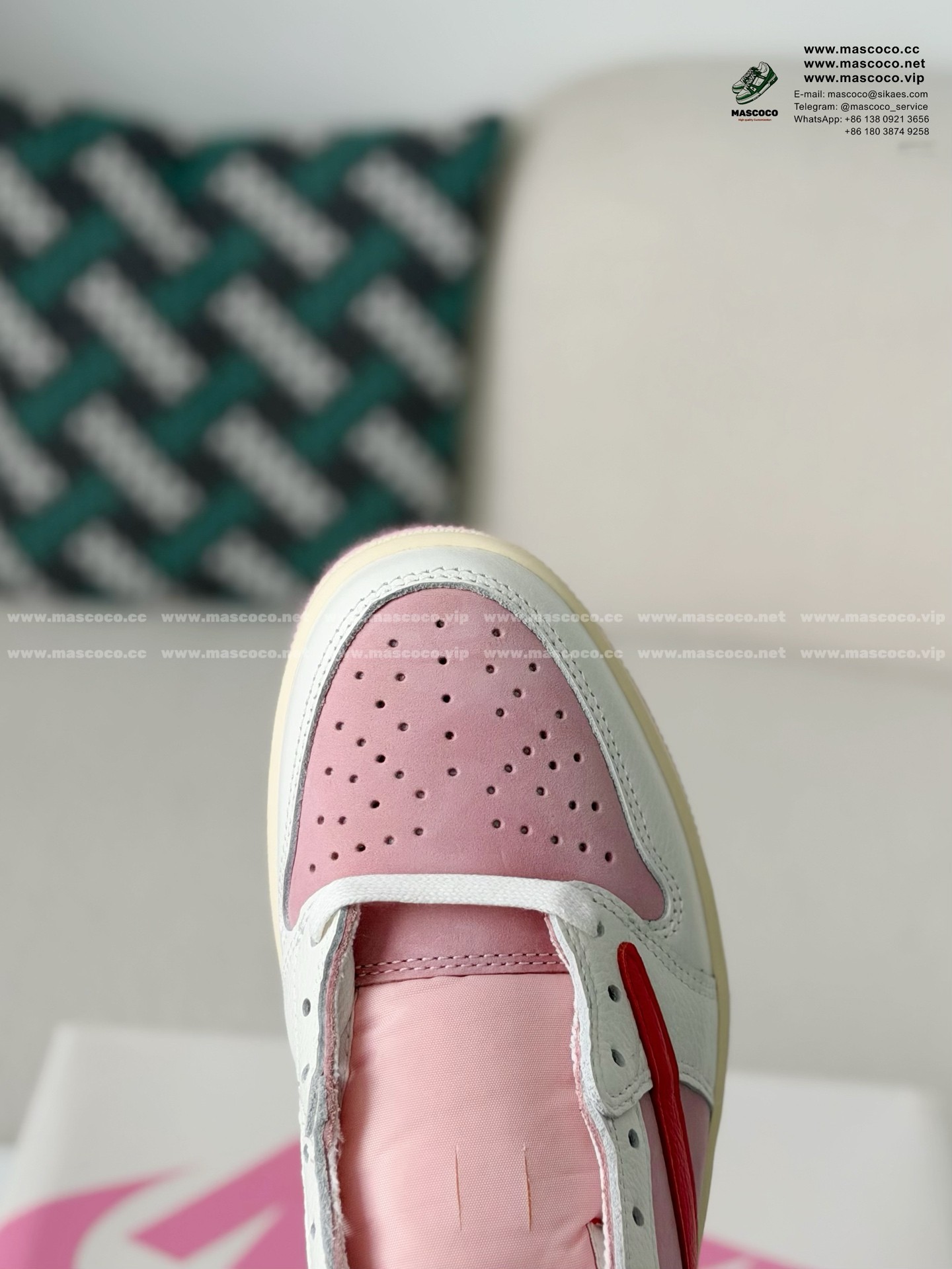 「#6333」Nike AirJordan1 x TravisScott AJ Low - Image 9