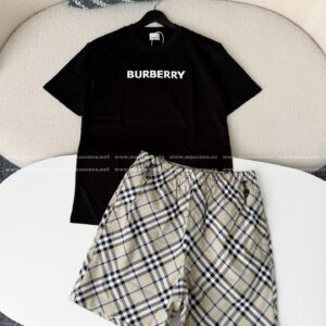 「#6377」Burberry Printed T-Shirt Set