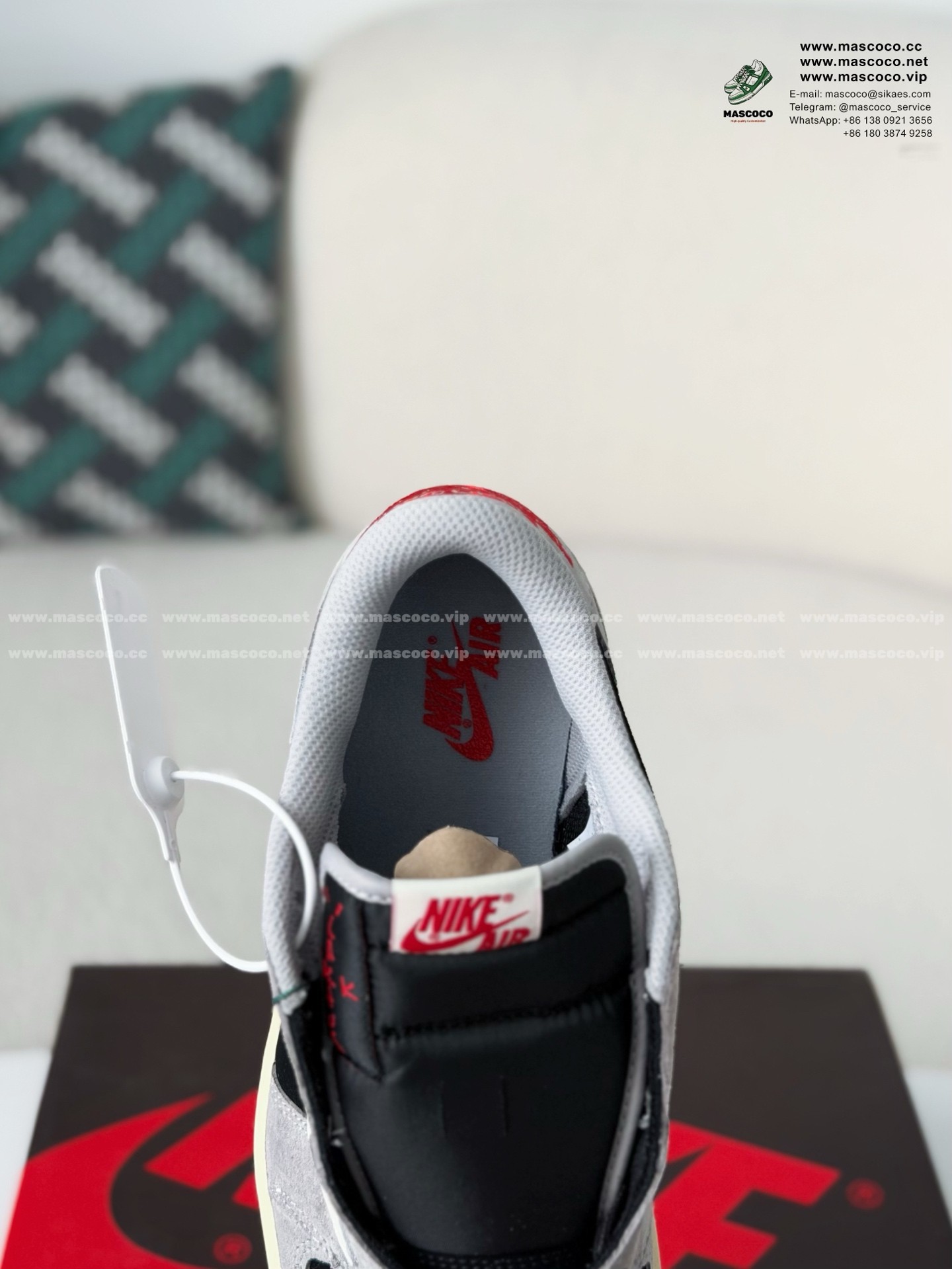 「#6442」Nike AirJordan1 x TravisScott AJ Low - Image 10