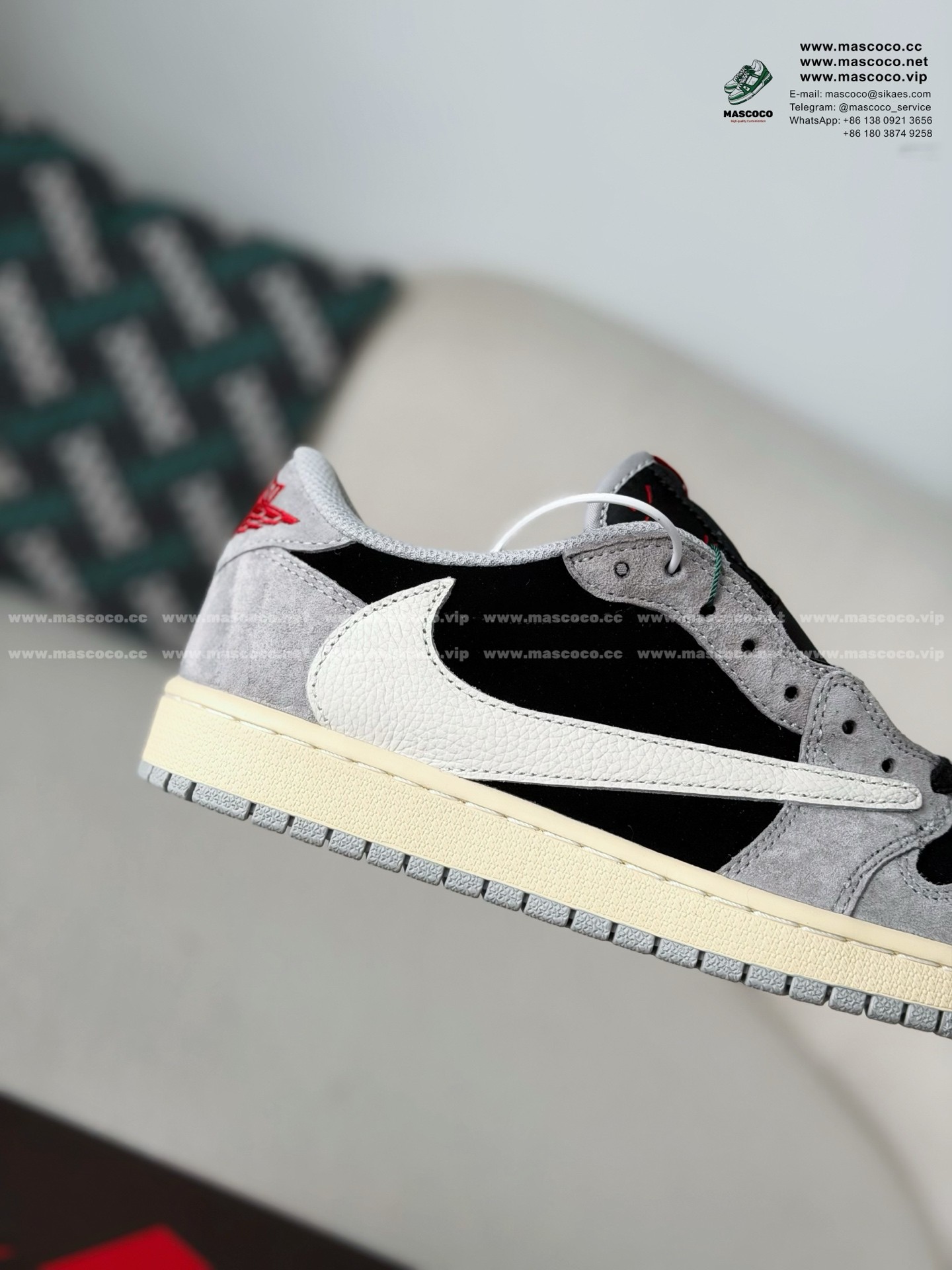 「#6442」Nike AirJordan1 x TravisScott AJ Low - Image 7