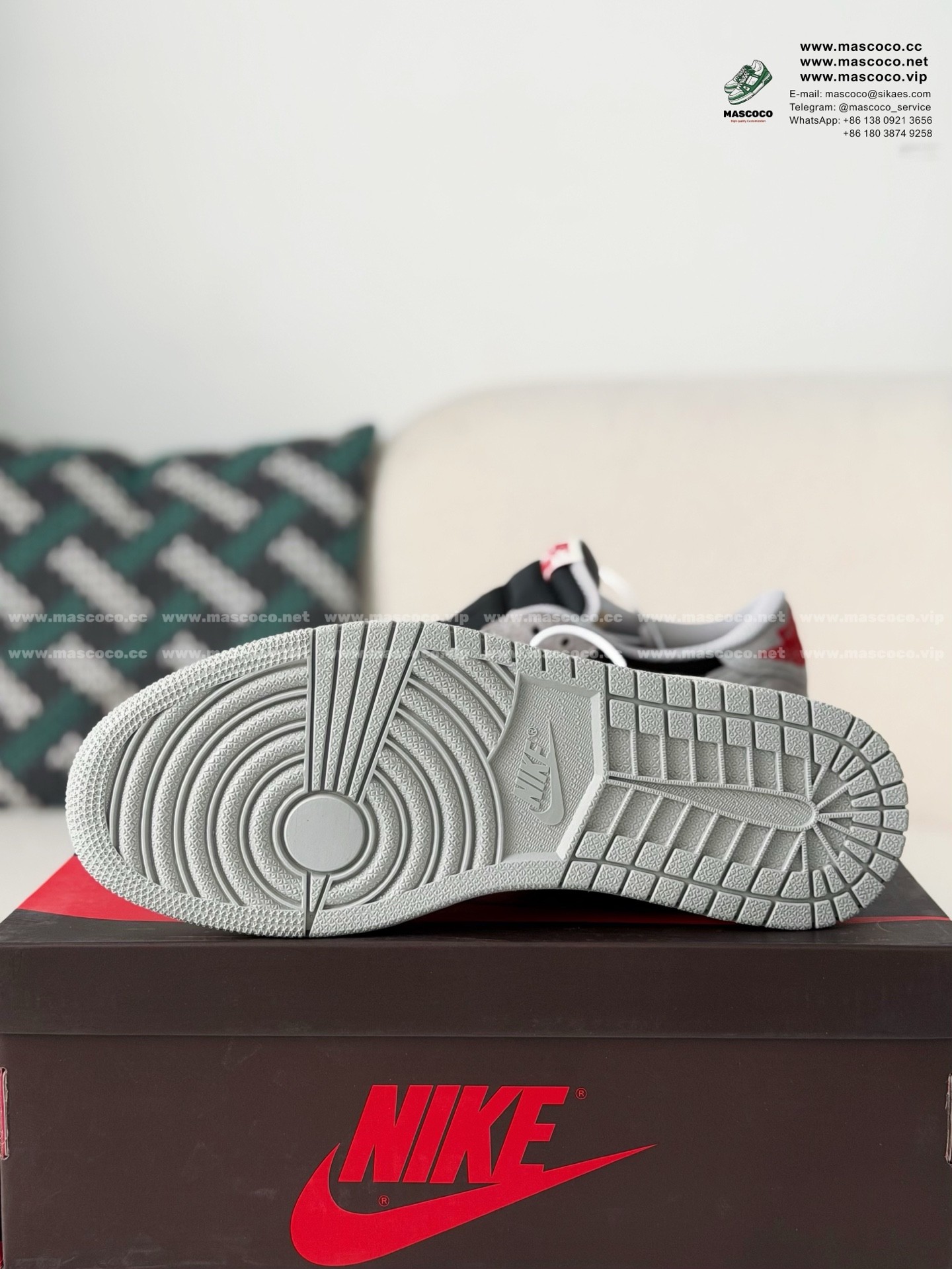 「#6442」Nike AirJordan1 x TravisScott AJ Low - Image 5