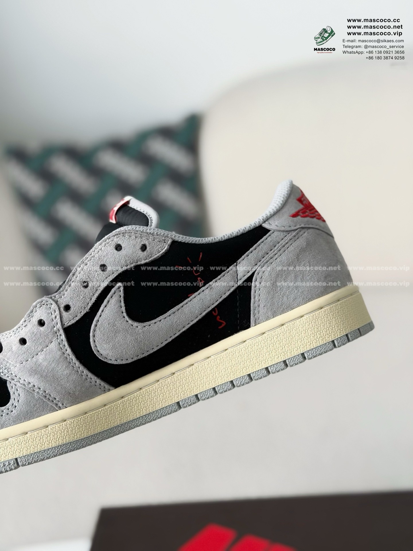 「#6442」Nike AirJordan1 x TravisScott AJ Low - Image 8