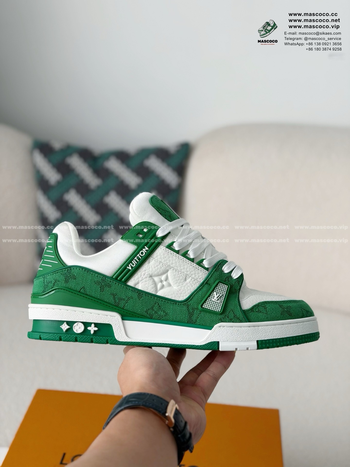 「#71」LOUIS VUITTON TRAINER Sneakers - Image 6