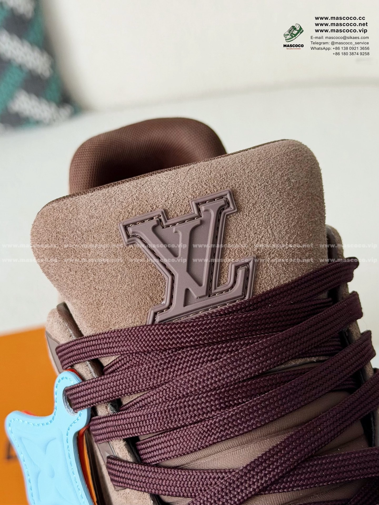 「#6462」LOUIS VUITTON TRAINER DISTRESSED SNEAKERS - Image 10