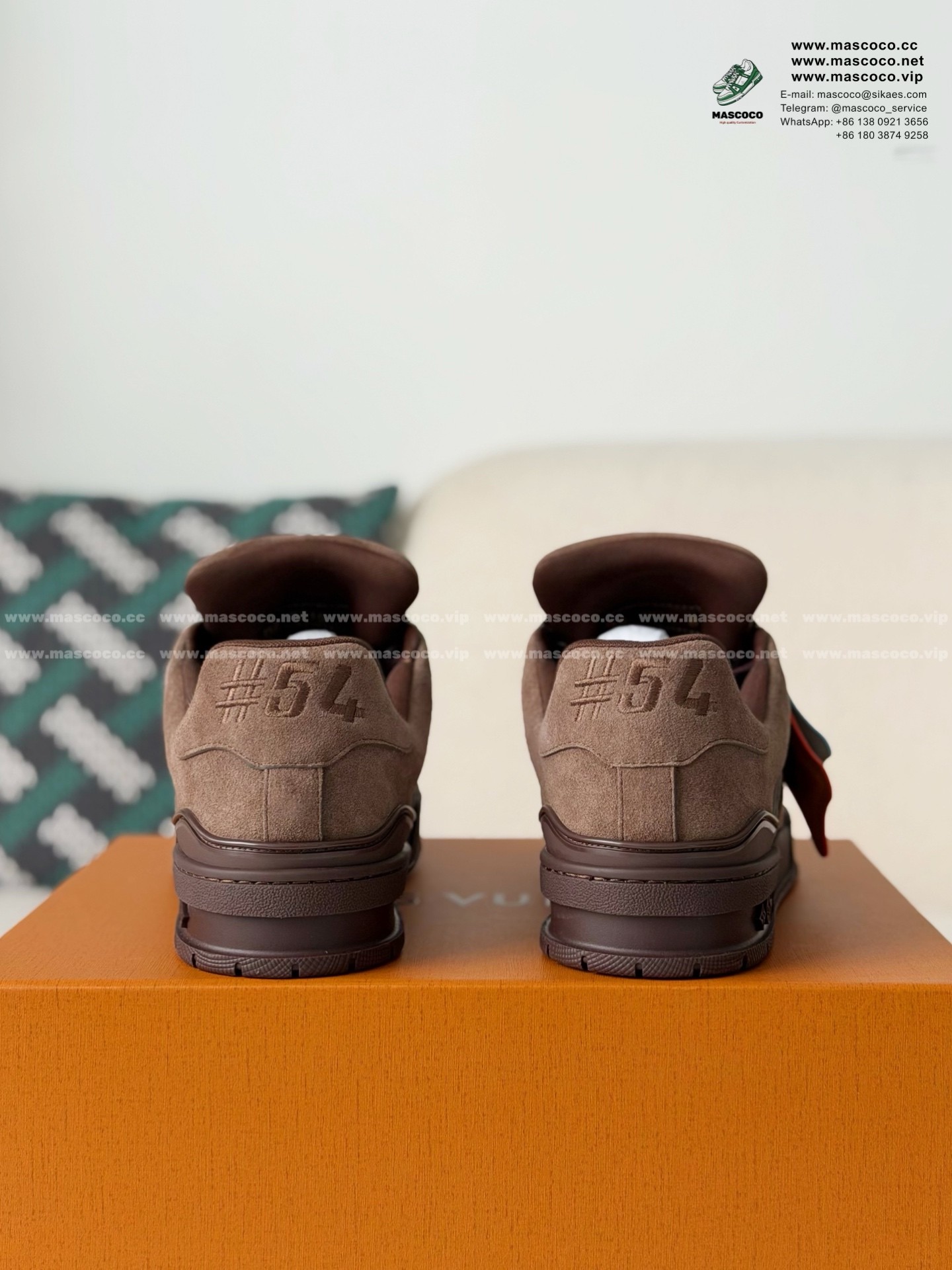 「#6462」LOUIS VUITTON TRAINER DISTRESSED SNEAKERS - Image 3