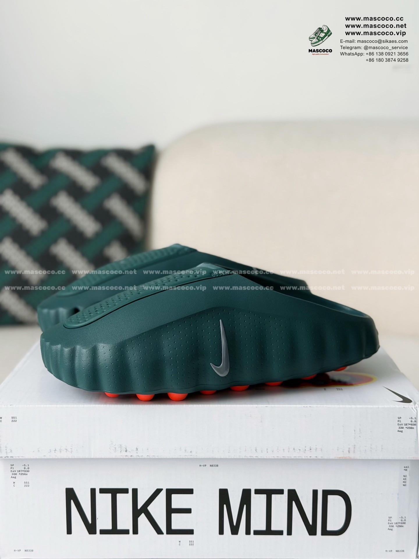 「#6529」Nike Mind 001 Recovery Slide Closed-Toe Slippers (We recommend choosing one size larger.)