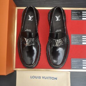 「#6569」Louis Vuitton rubber sole paired with Italian leather, business suit shoes, leather shoes