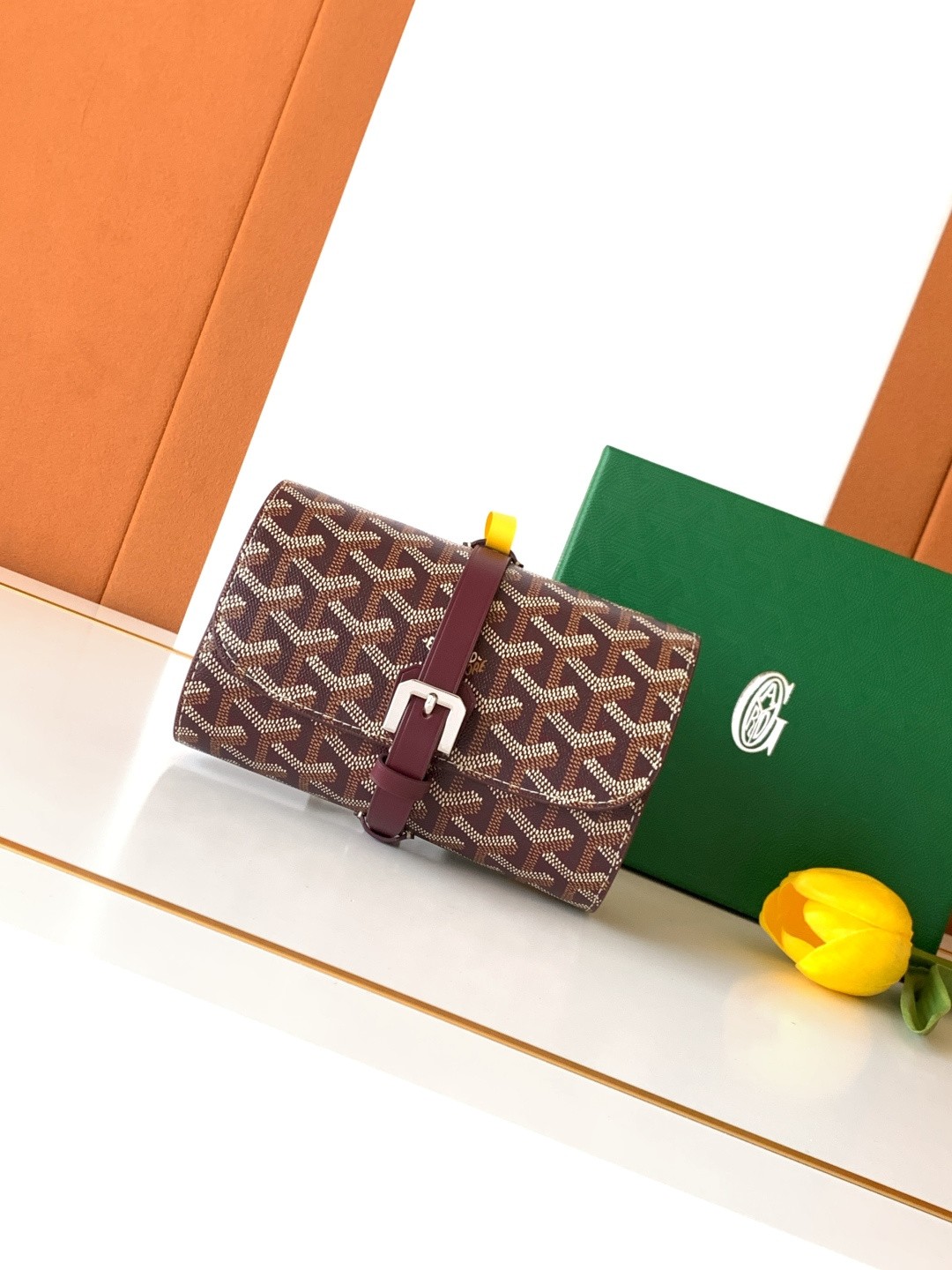 「#6573」Goyard Voyage DOUBLE Watch Box size:16X10.5X6.5(CM )