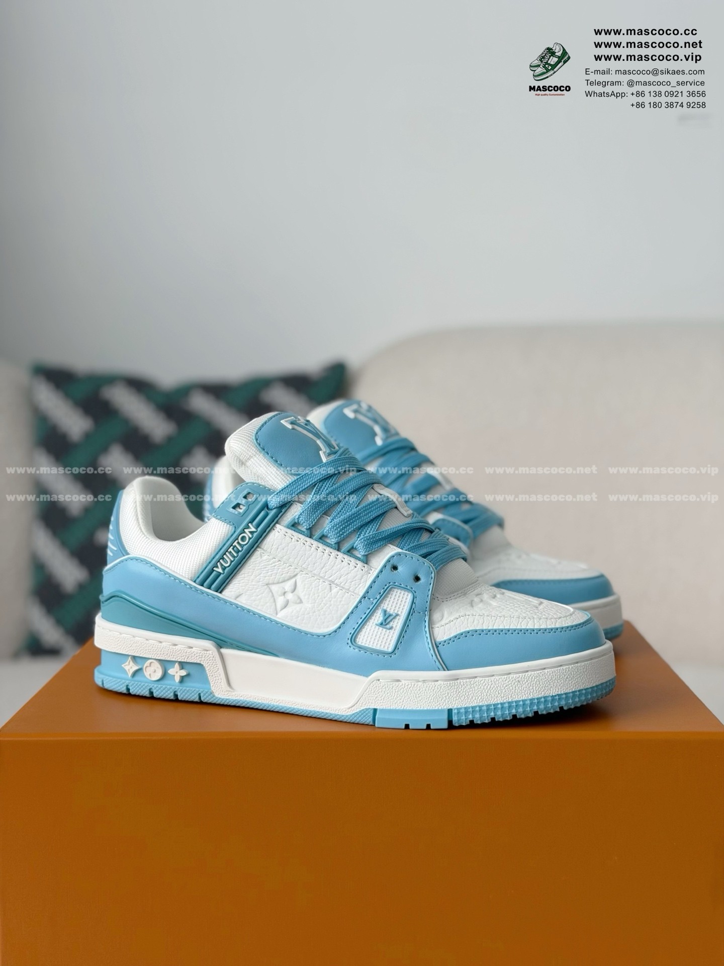 「#131」LOUIS VUITTON TRAINER SNEAKERS - Image 2