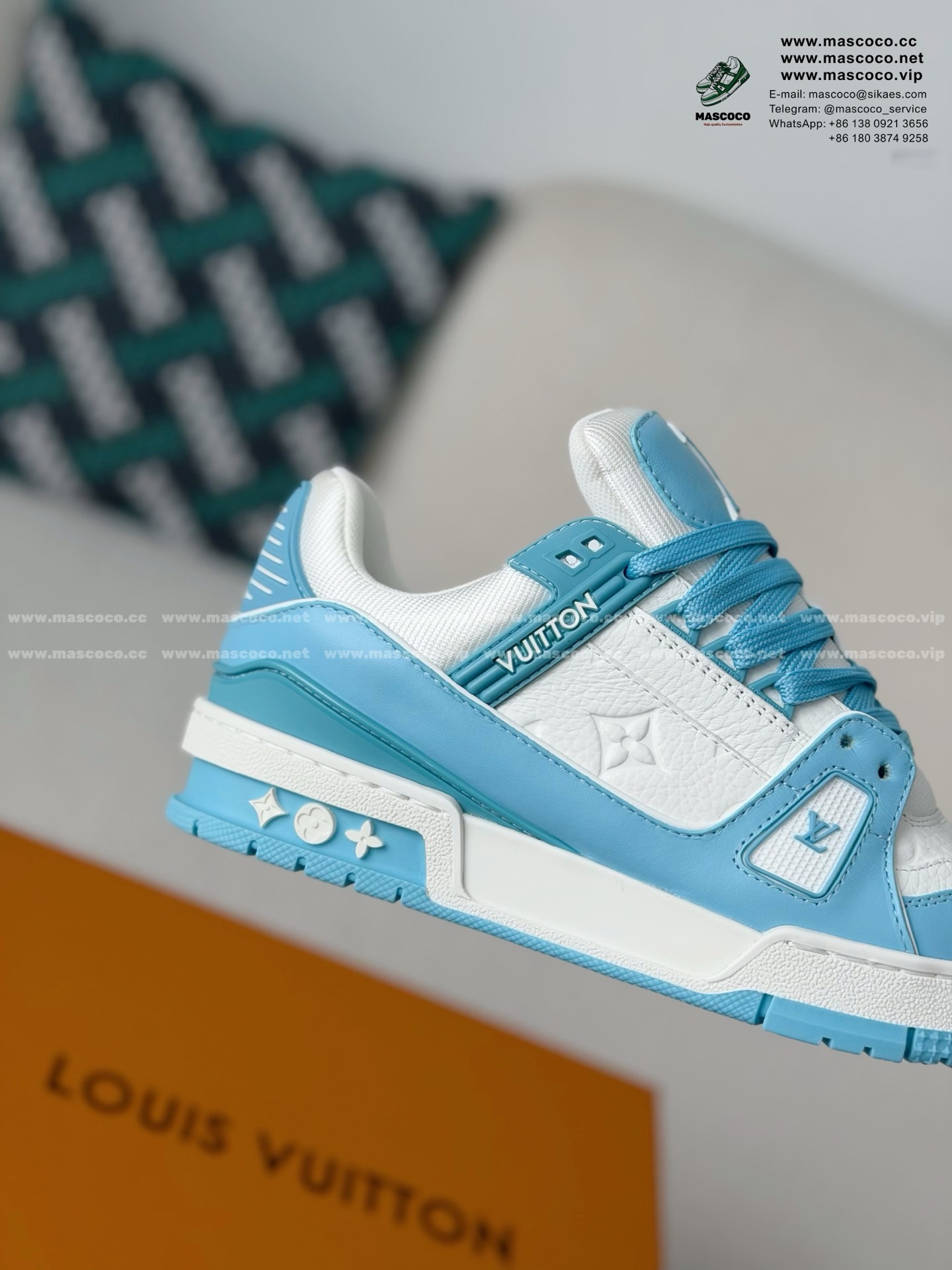 「#131」LOUIS VUITTON TRAINER SNEAKERS - Image 7