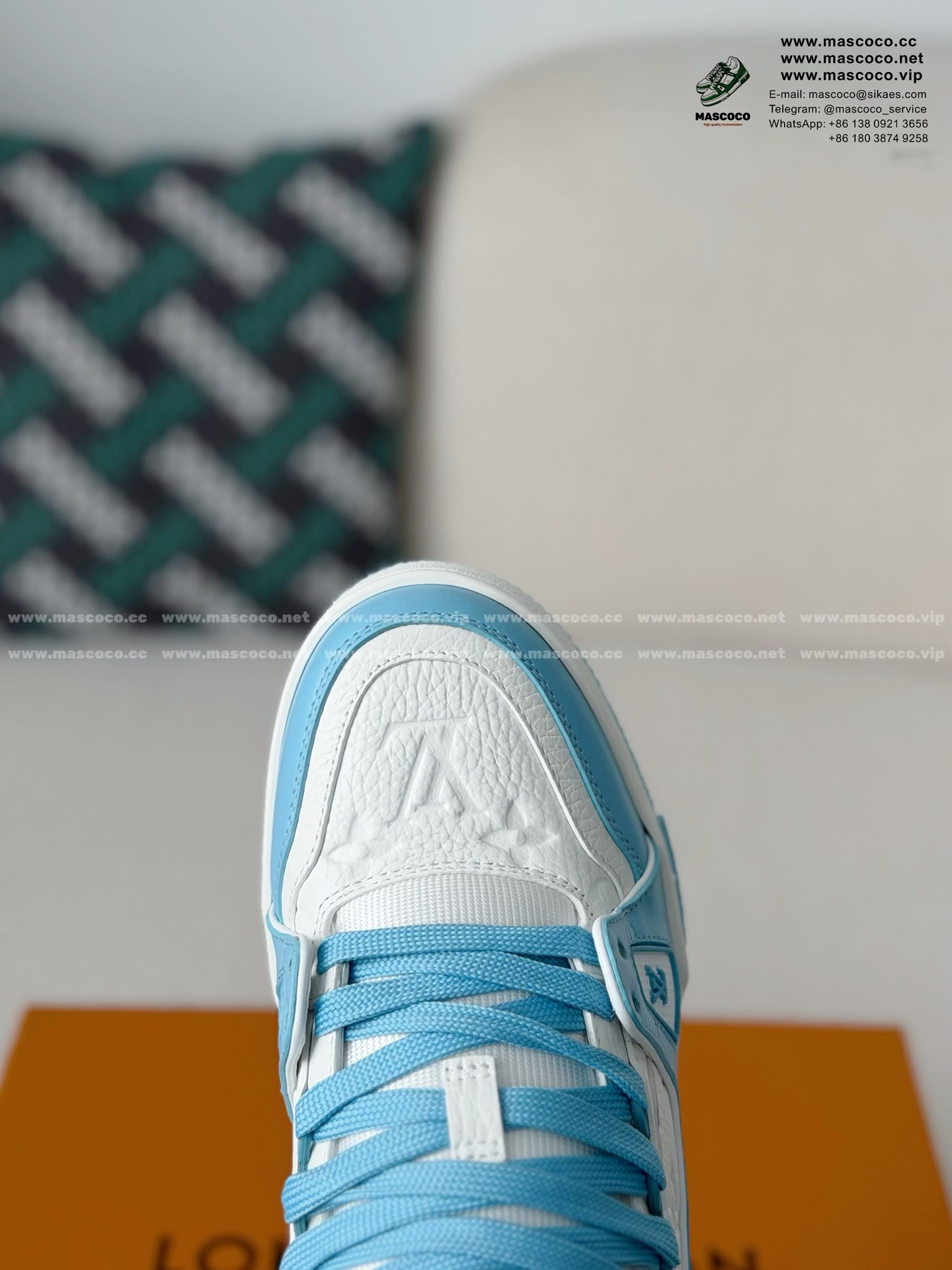 「#131」LOUIS VUITTON TRAINER SNEAKERS - Image 8