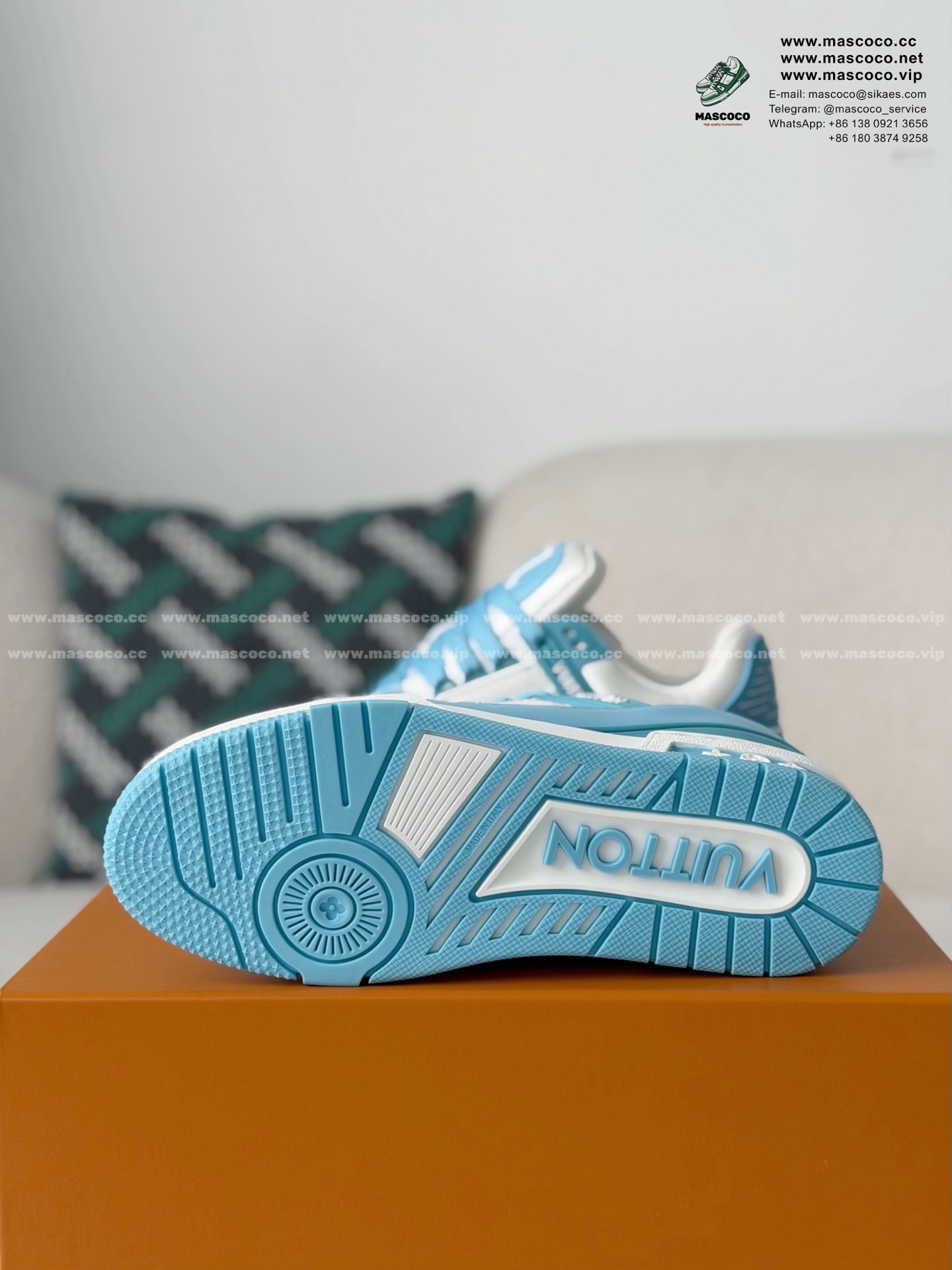 「#131」LOUIS VUITTON TRAINER SNEAKERS - Image 5