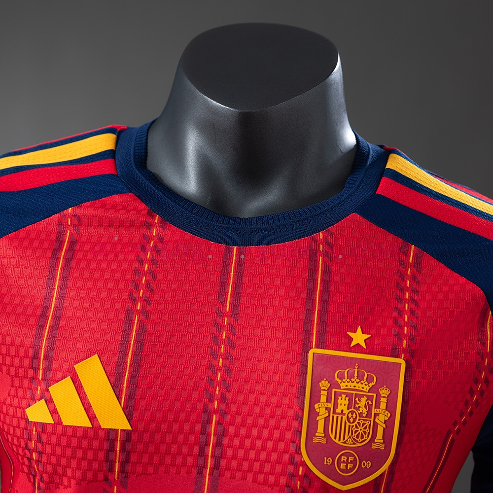 「#6716」Spain 2026 Home Long-Sleeve Player Version Jerseys - Image 3