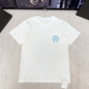「#6722」Chrome Hearts Miami Exclusive Horseshoe Pocket Short-Sleeve T-Shirt