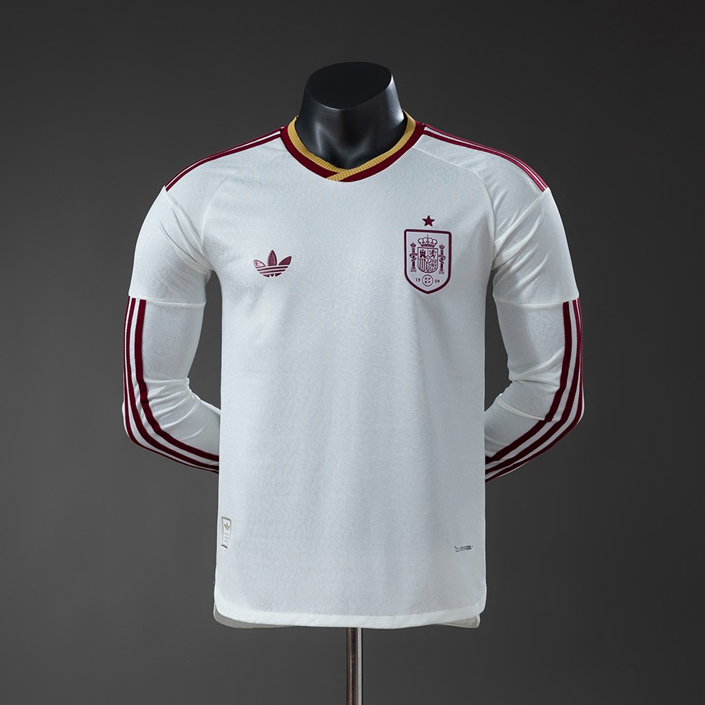 「#6724」Spain 2026 Away Player Version Long Sleeve Jersey