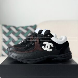 「#6815」Chanel Mesh Leather Casual Sneakers