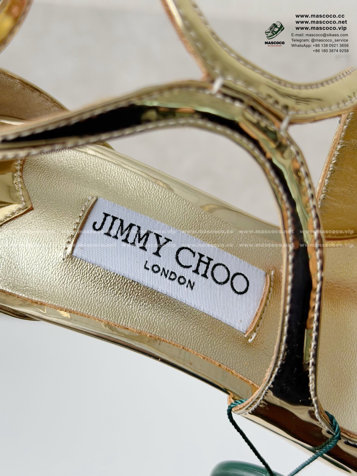 「#6819」Jimmy Choo Azia Buckle High Heels,9.5cm - Image 10