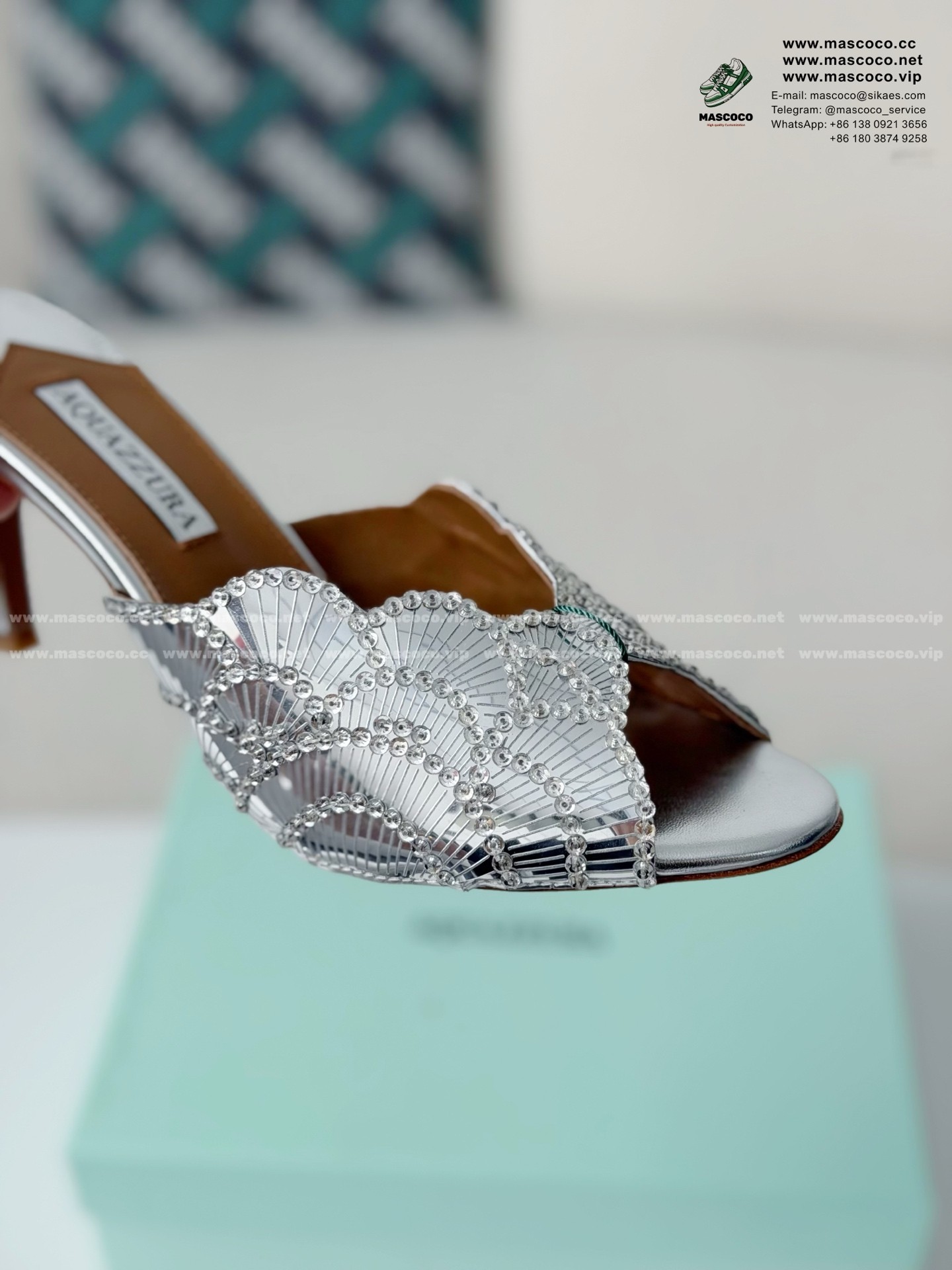 「#6837」Aquazzura Ce Soir High-Heeled Sandals - Image 7