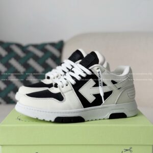 「#6855」OFF-WHITE LEATHER SNEAKERS