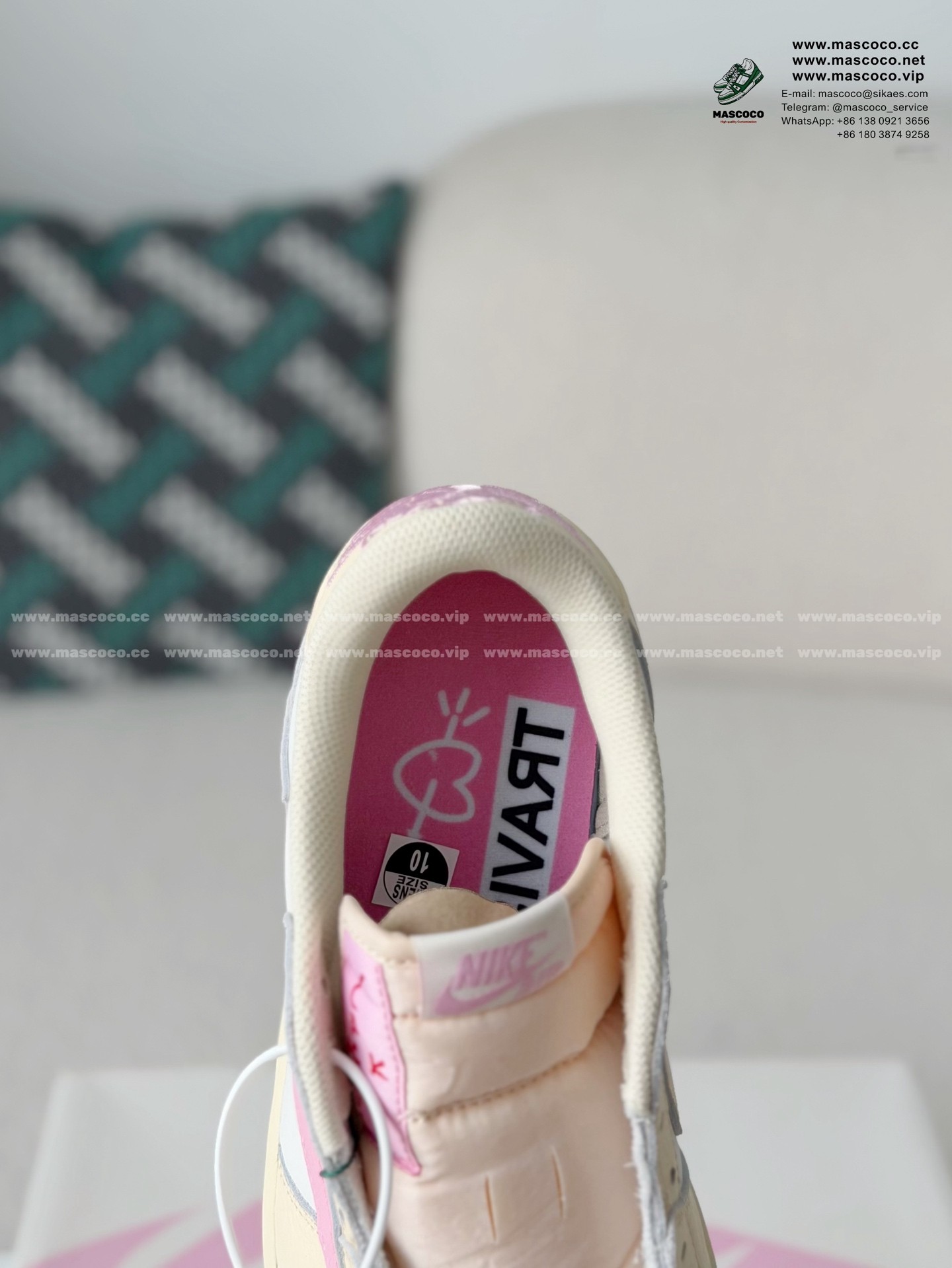 「#5497」Nike AirJordan1 x TravisScott AJ Low - Image 10