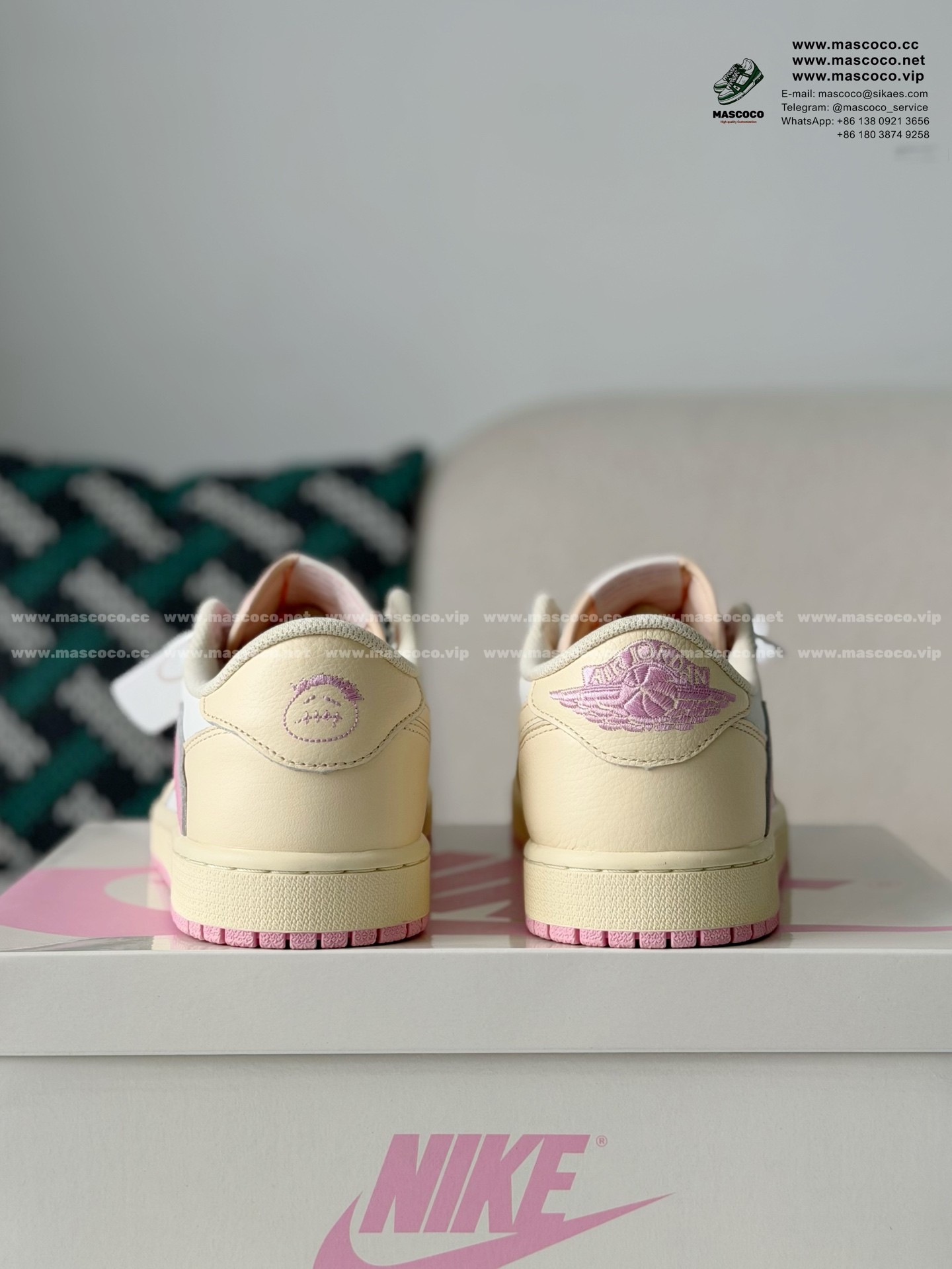 「#5497」Nike AirJordan1 x TravisScott AJ Low - Image 3