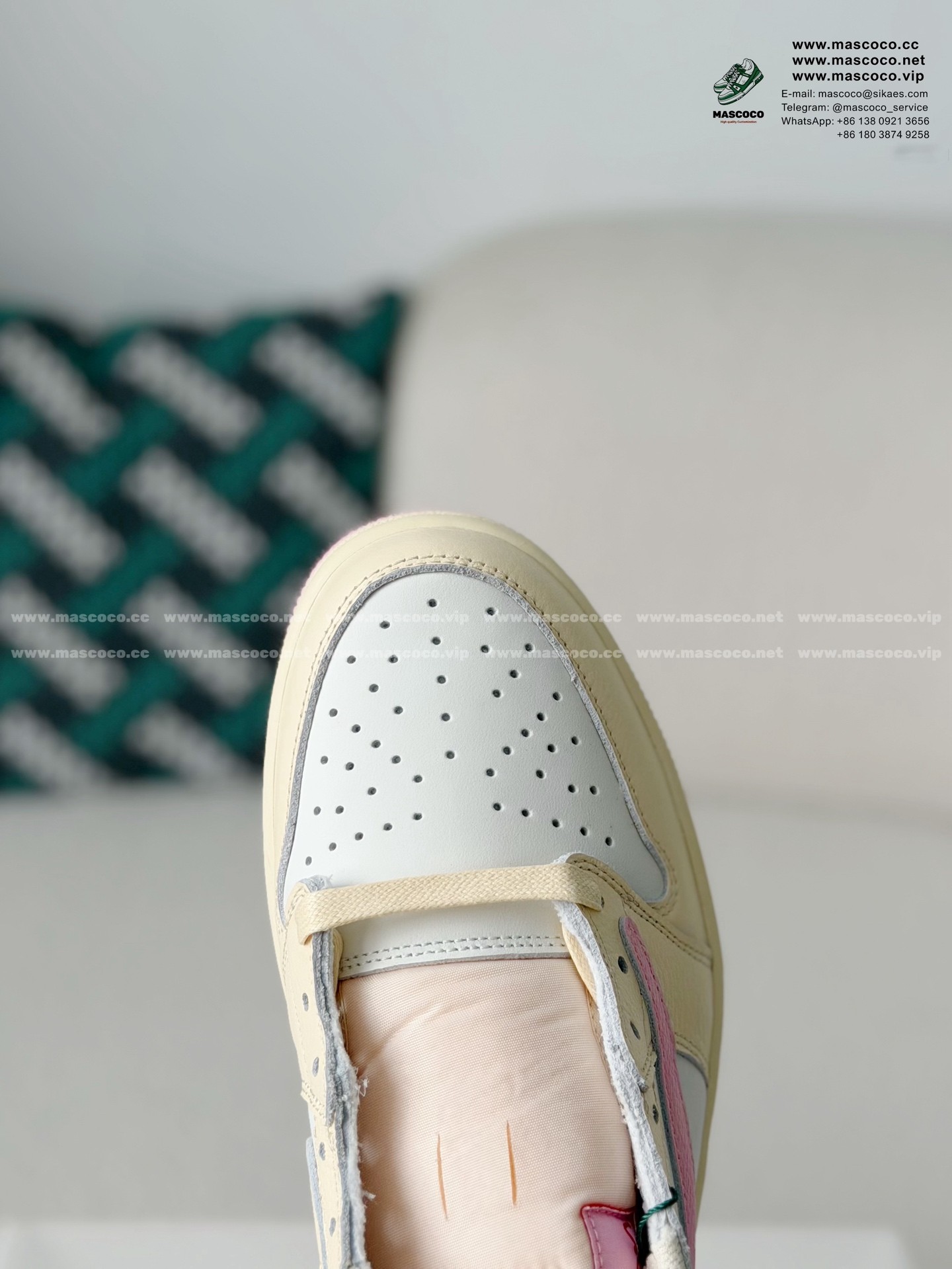 「#5497」Nike AirJordan1 x TravisScott AJ Low - Image 9