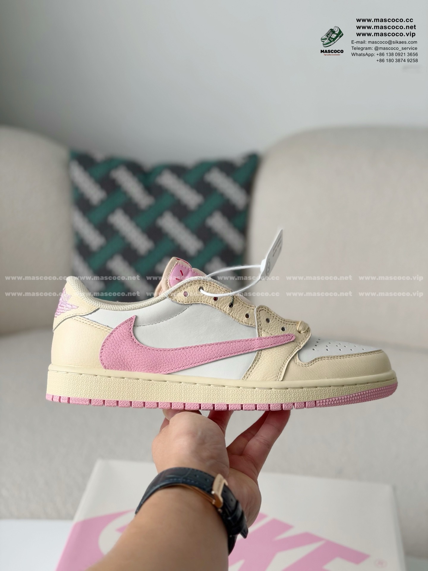 「#5497」Nike AirJordan1 x TravisScott AJ Low - Image 6