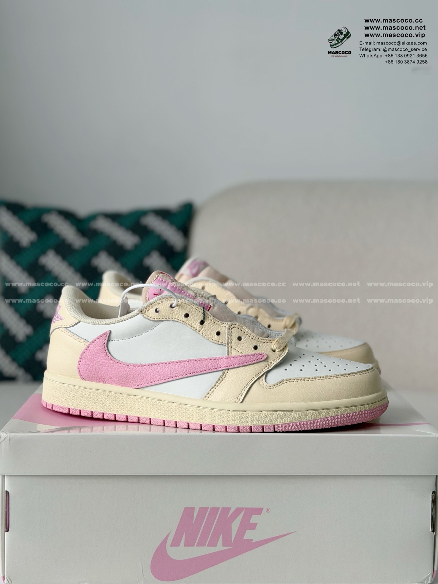 「#5497」Nike AirJordan1 x TravisScott AJ Low - Image 2