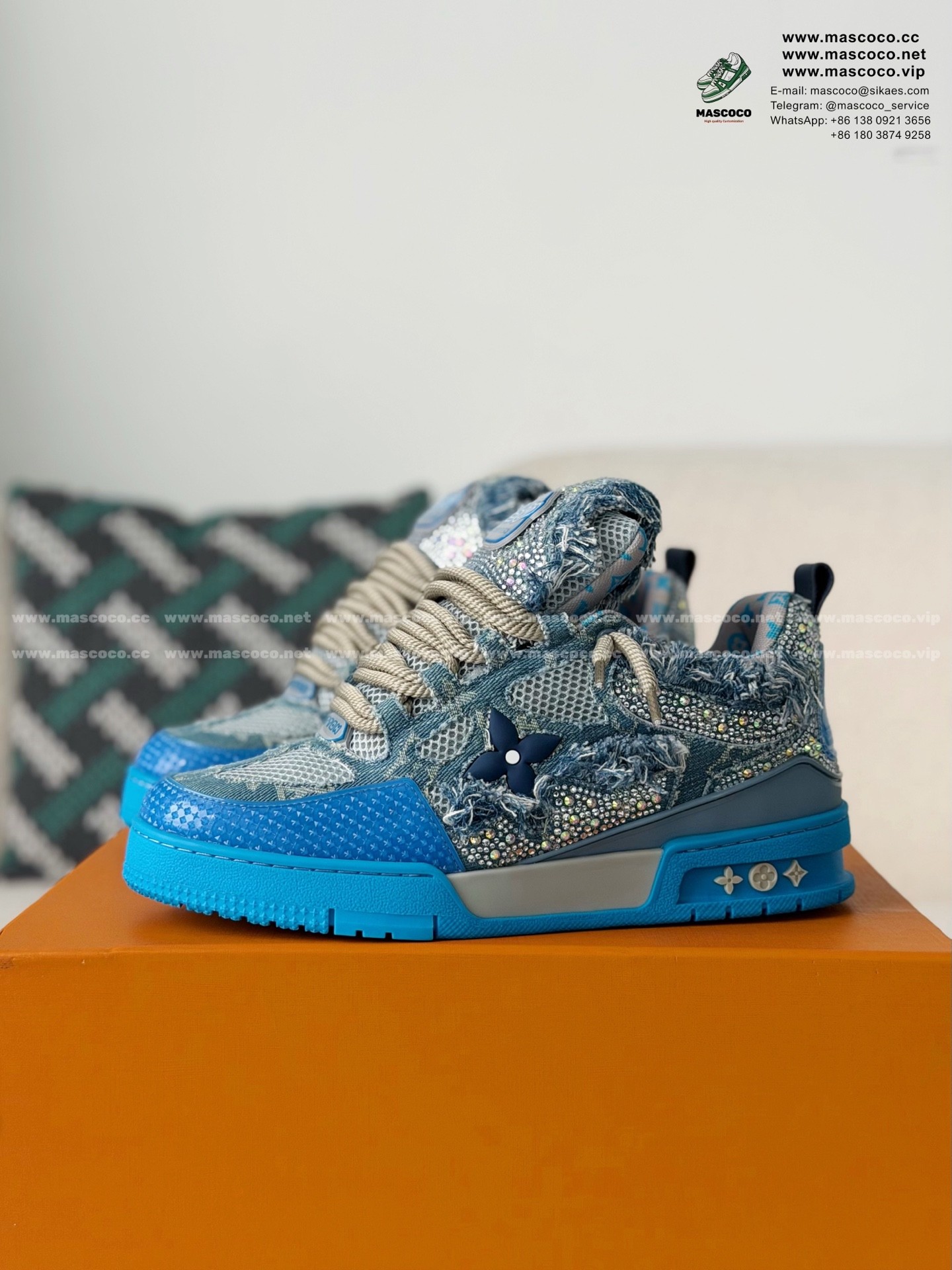 「#60」LOUIS VUITTON SKATE SNEAKERS 1ABMH9
