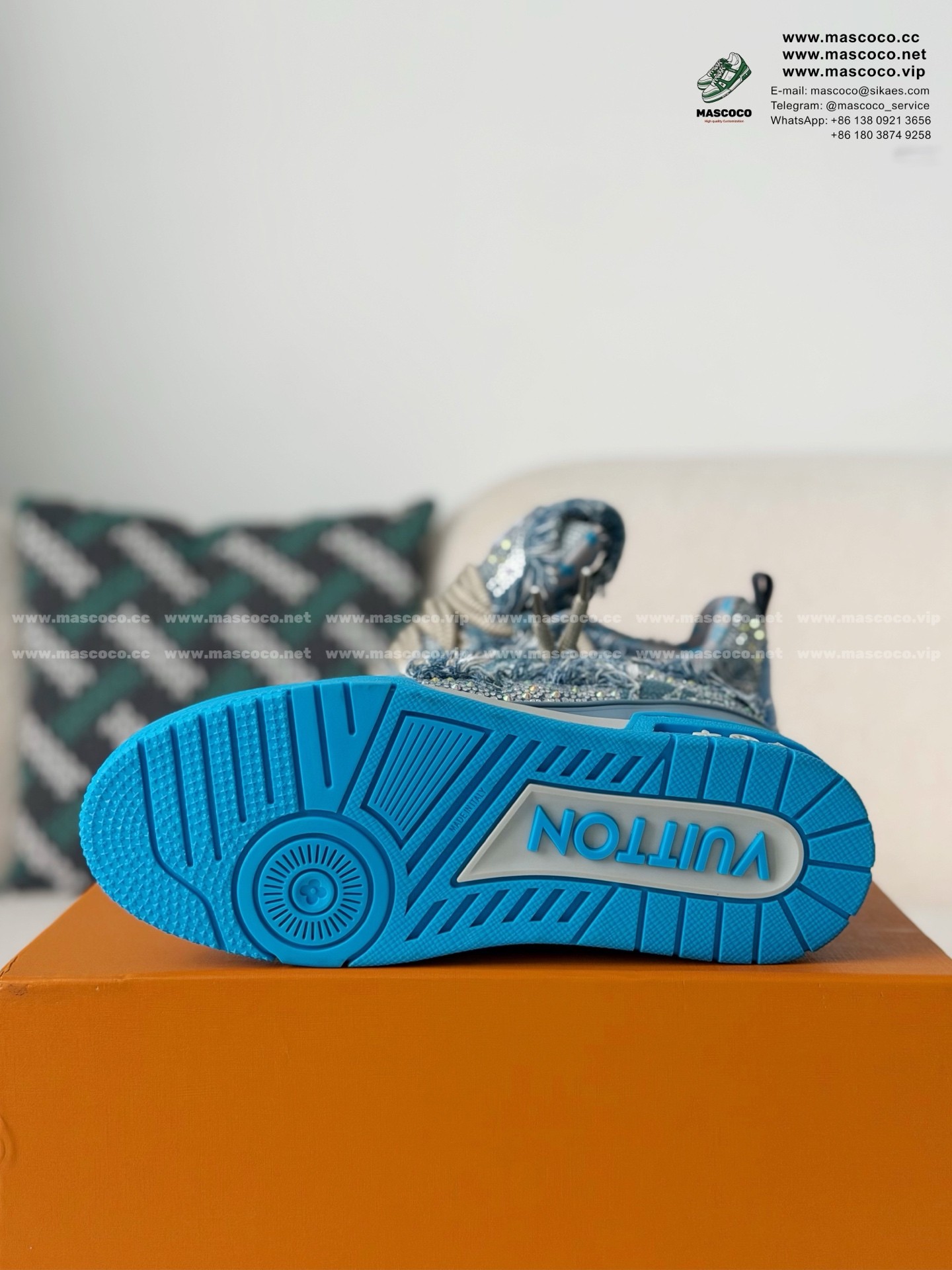 「#60」LOUIS VUITTON SKATE SNEAKERS 1ABMH9 - Image 5
