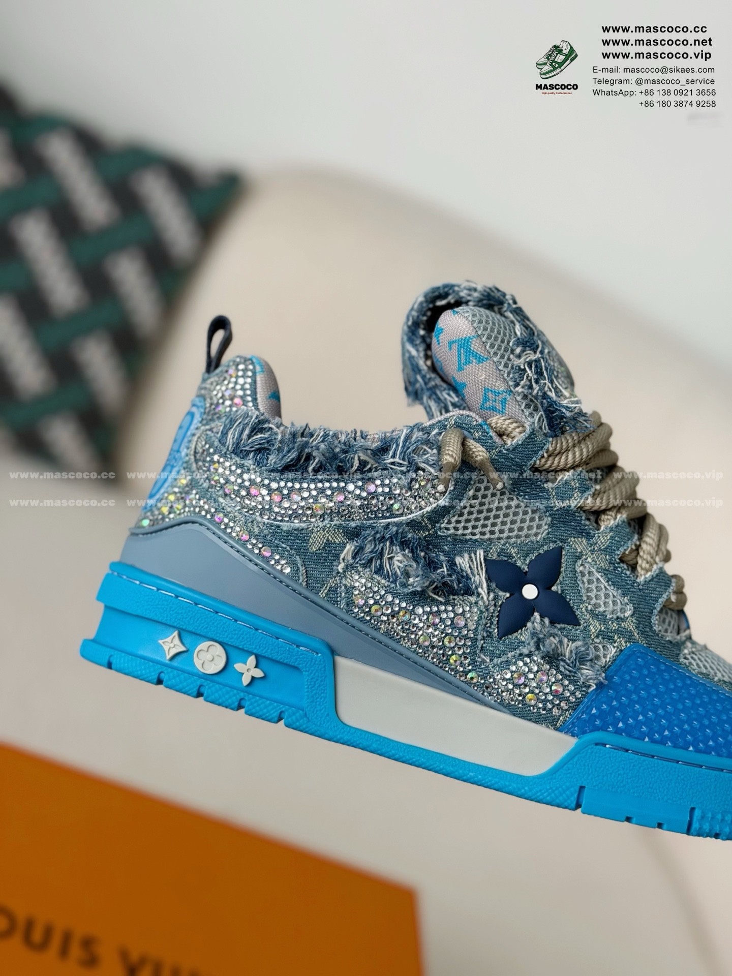 「#60」LOUIS VUITTON SKATE SNEAKERS 1ABMH9 - Image 7