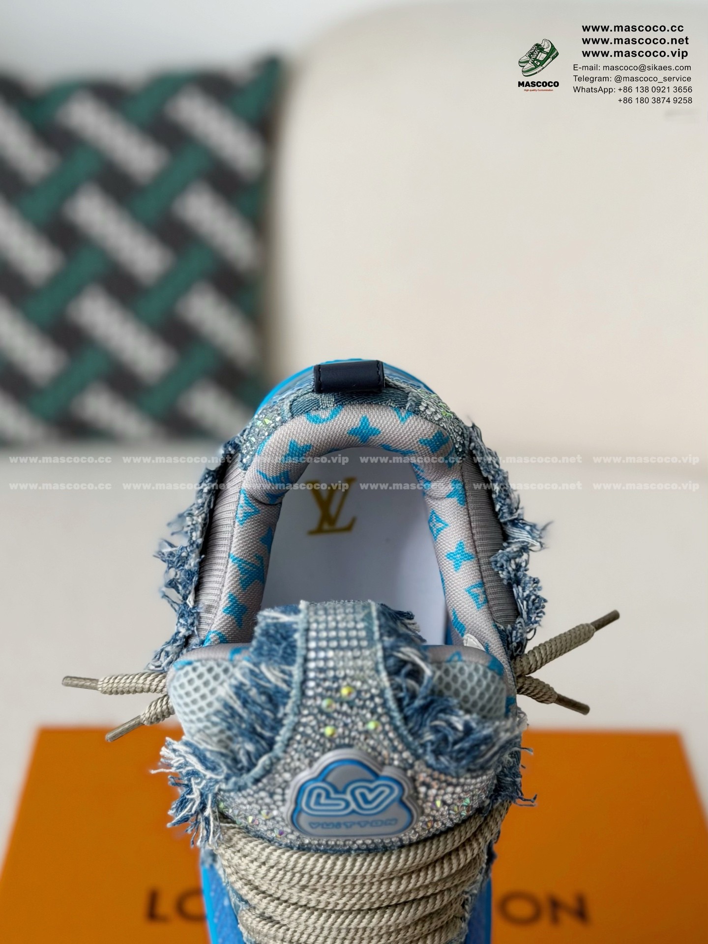 「#60」LOUIS VUITTON SKATE SNEAKERS 1ABMH9 - Image 8