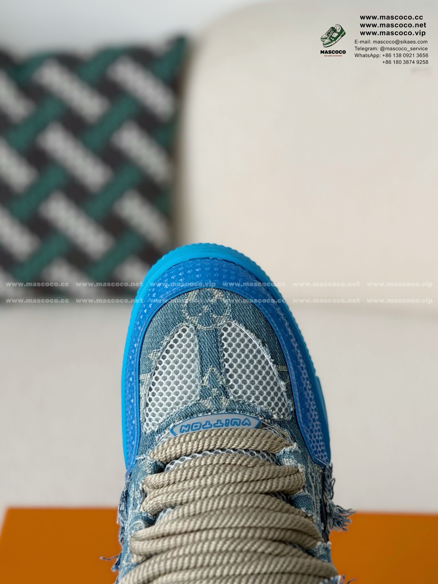 「#60」LOUIS VUITTON SKATE SNEAKERS 1ABMH9 - Image 9