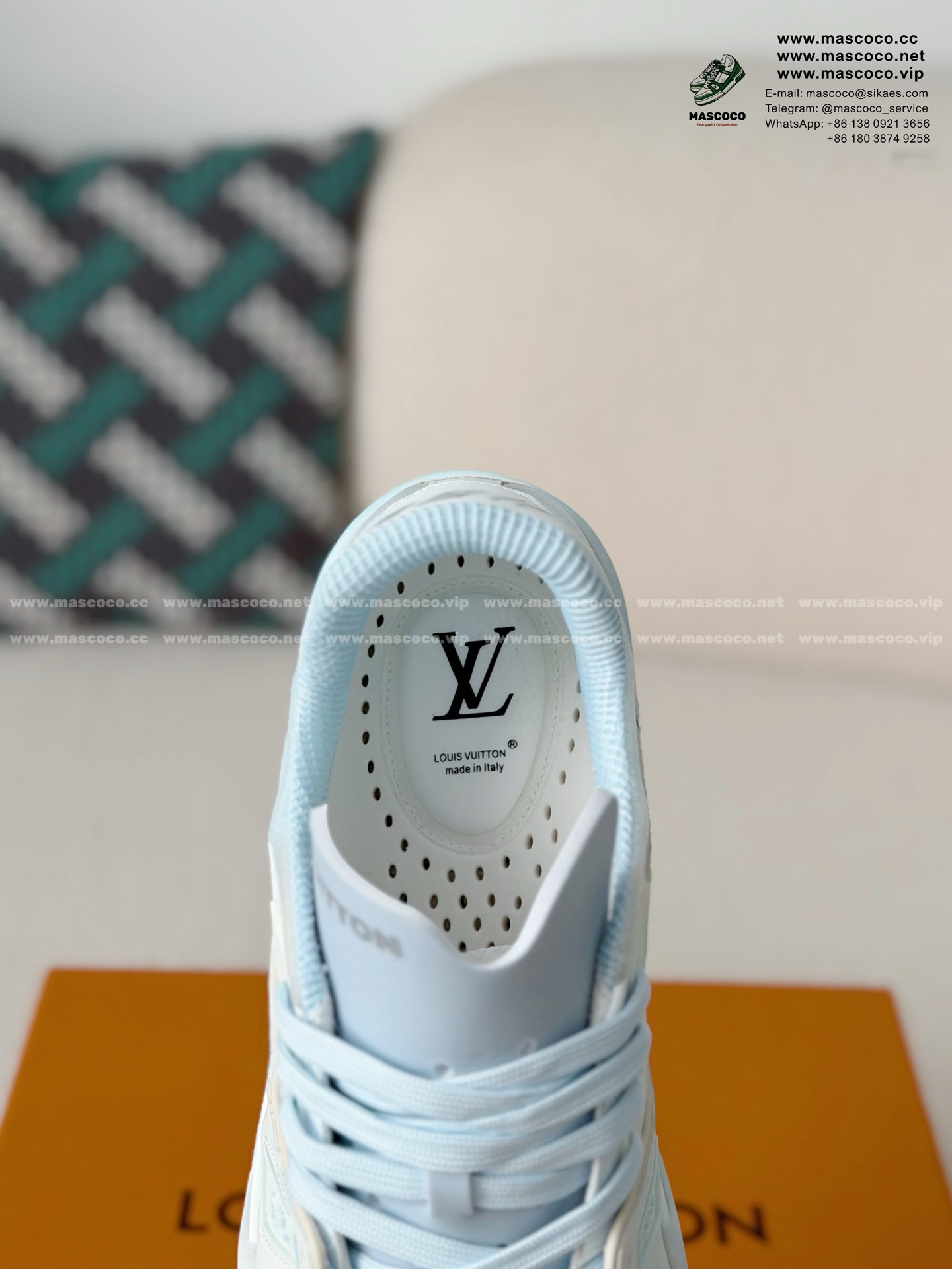 「#6913」LOUIS VUITTON TRAINER 37TH AMERICA'S CUP SNEAKERS - Image 8