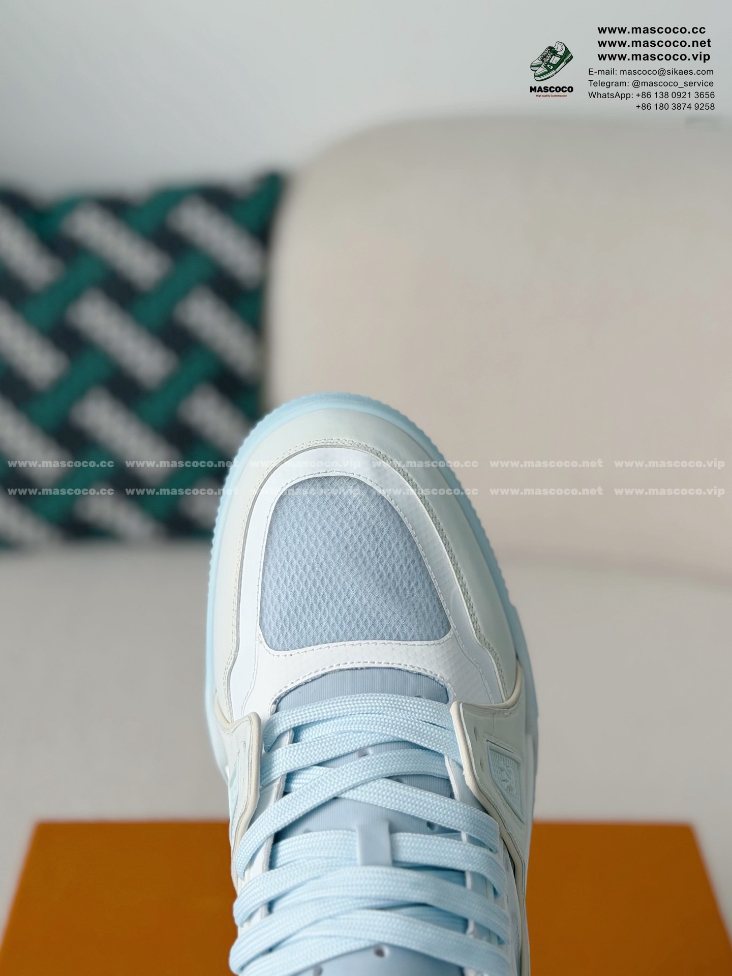 「#6913」LOUIS VUITTON TRAINER 37TH AMERICA'S CUP SNEAKERS - Image 9
