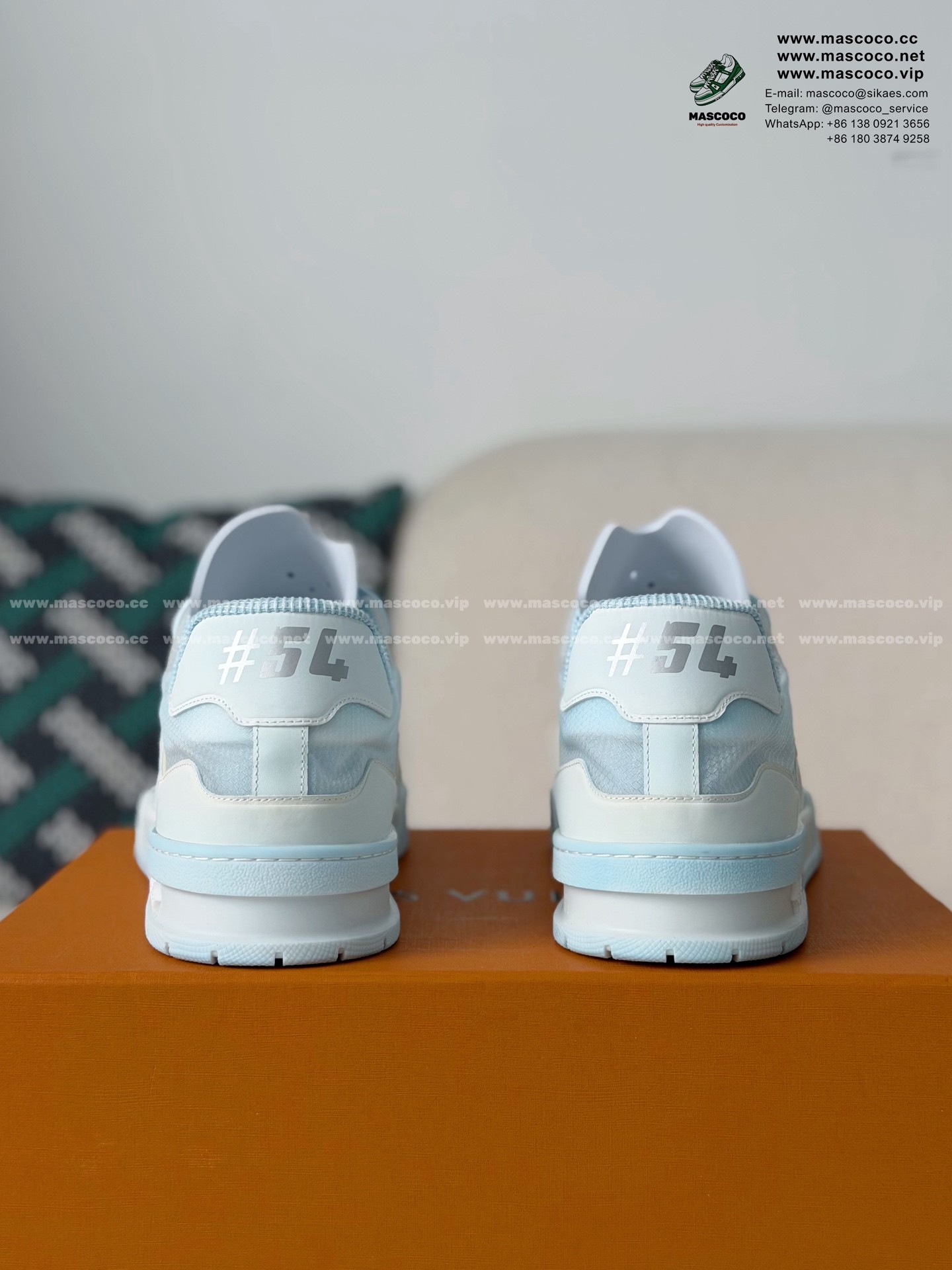 「#6913」LOUIS VUITTON TRAINER 37TH AMERICA'S CUP SNEAKERS - Image 3