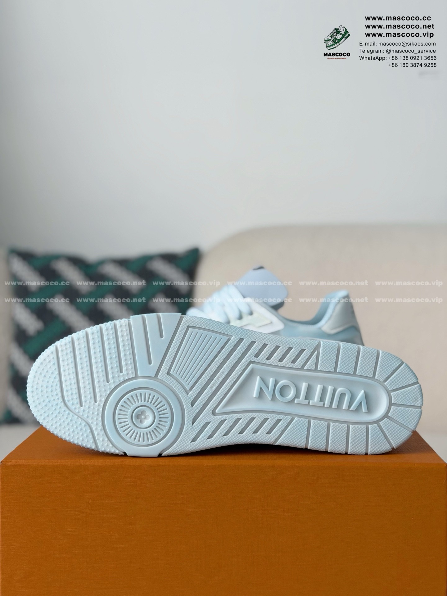 「#6913」LOUIS VUITTON TRAINER 37TH AMERICA'S CUP SNEAKERS - Image 5