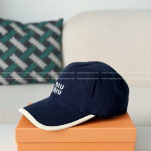 「#6918」MIU MIU FABRIC BASEBALL CAP