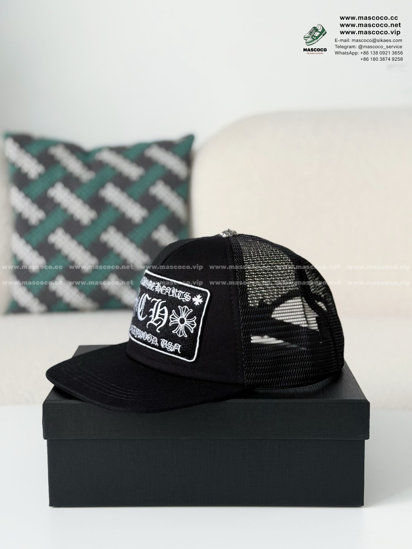 「#6919」Chrome Hearts Mesh Design Baseball Cap