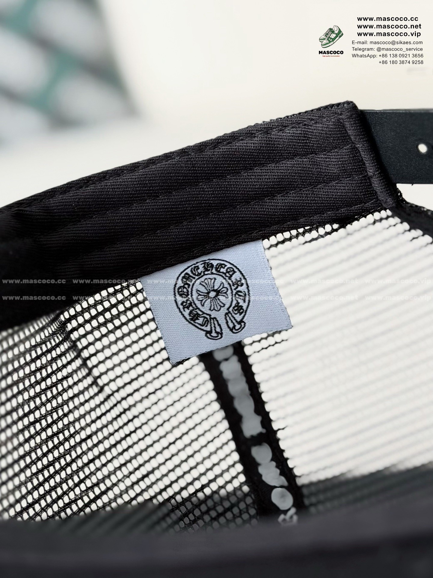 「#6919」Chrome Hearts Mesh Design Baseball Cap - Image 9