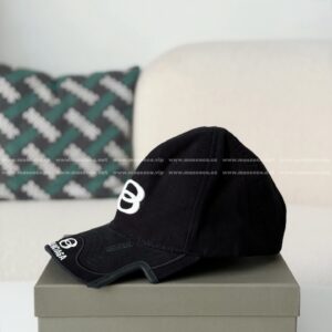 「#6937」BALENCIAGA LOGO-DESIGN COTTON BASEBALL CAP