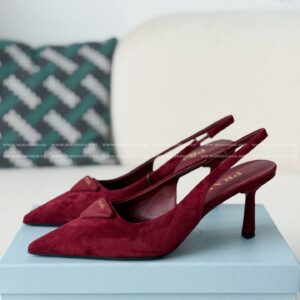 「#6964」Prada Pointed Tip Slingback High Heel